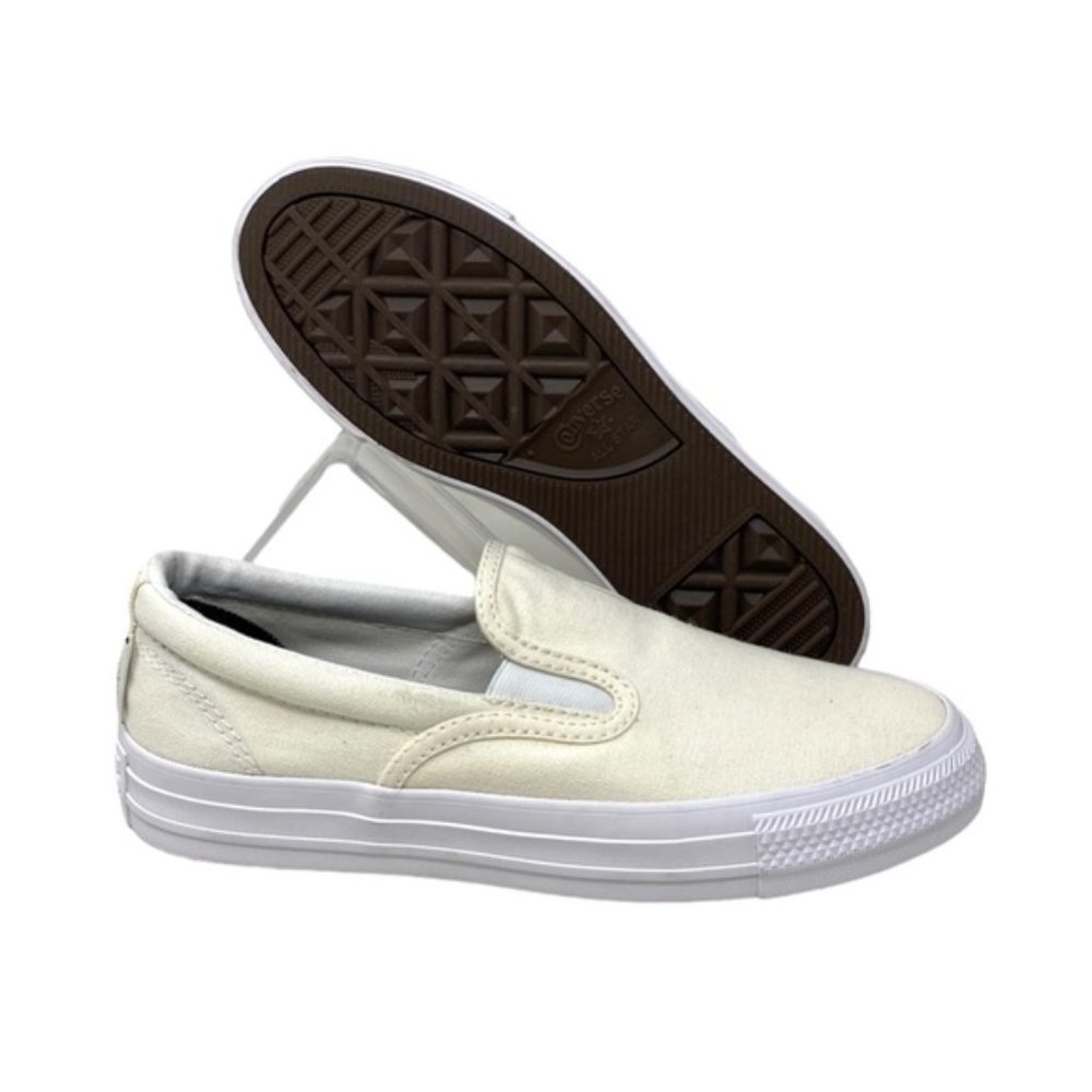 Converse Ctas Slip On Low Top Canvas White Women's Sneakers Custom 171852C-WHT - Picture 8 of 10